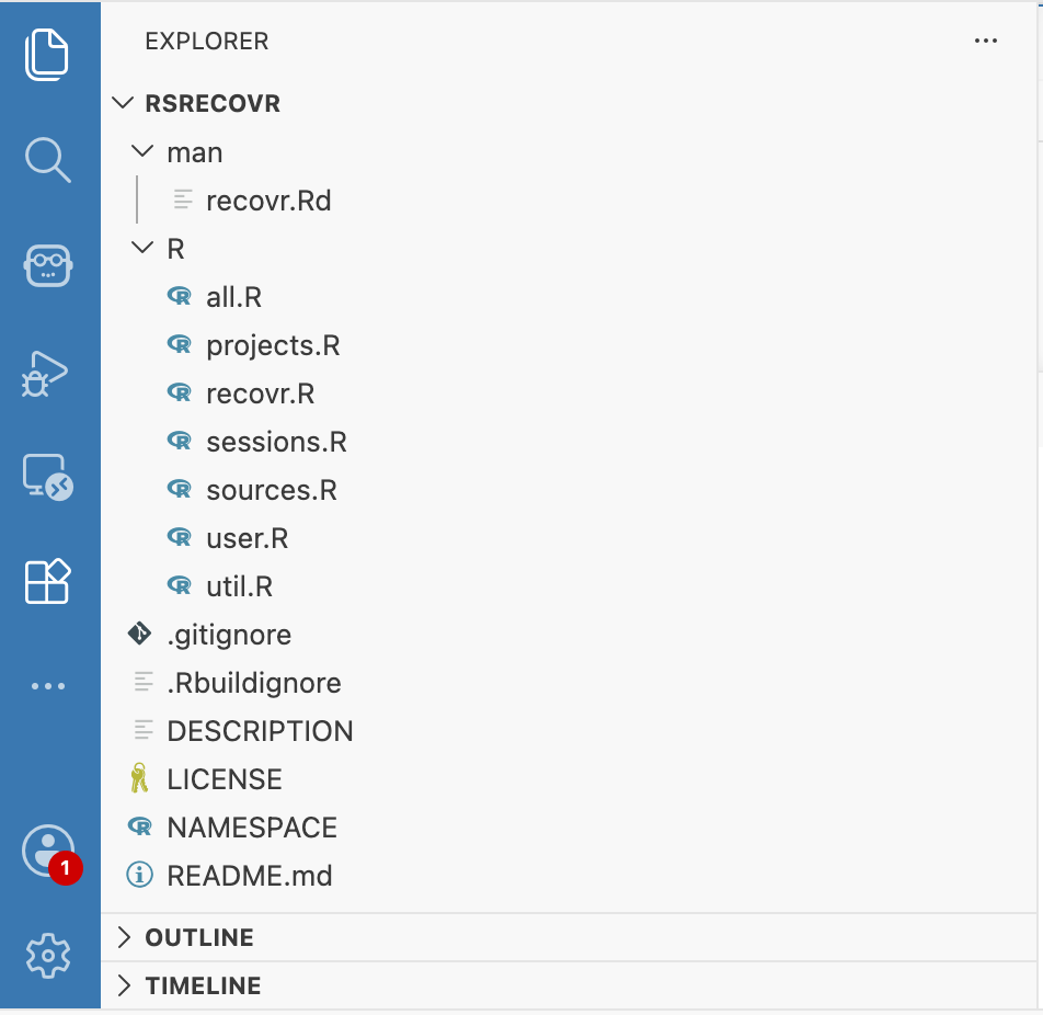A tree-view file explorer